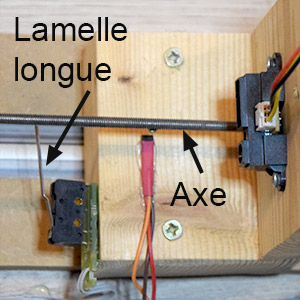 Lamelle et moteur.