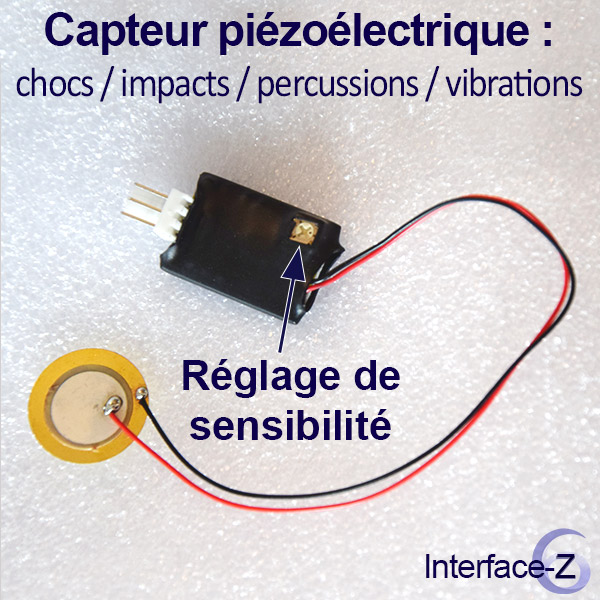 Photo pour le réglage du capteur piézoélectrique