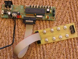 Connection d'un simulateur 8 interrupteurs sur une interface 8 entrées.