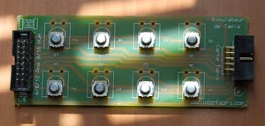 Exemple de simulateur de tapis contact sensible.