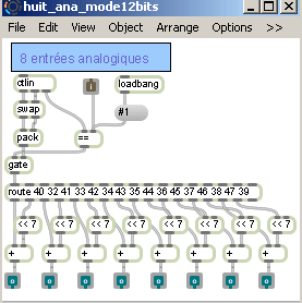 Patche max 8 entrées analogiques en Midi 4096 pas.