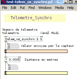 Telemetre ultrasons et distance.