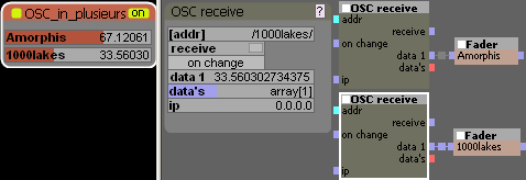 OSC receive à 1 et 4 sorties.