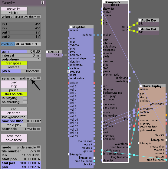 Patch sampler Usine.