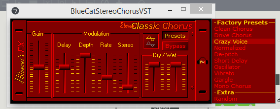 Chorus et presets
