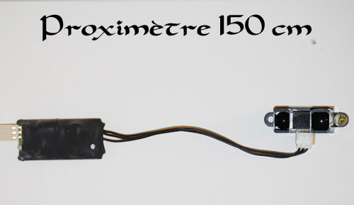 Proxi plus longue portée : 150 cm.